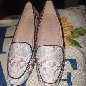 Kelly & Katie Multicolor Snakeskin Loafers
